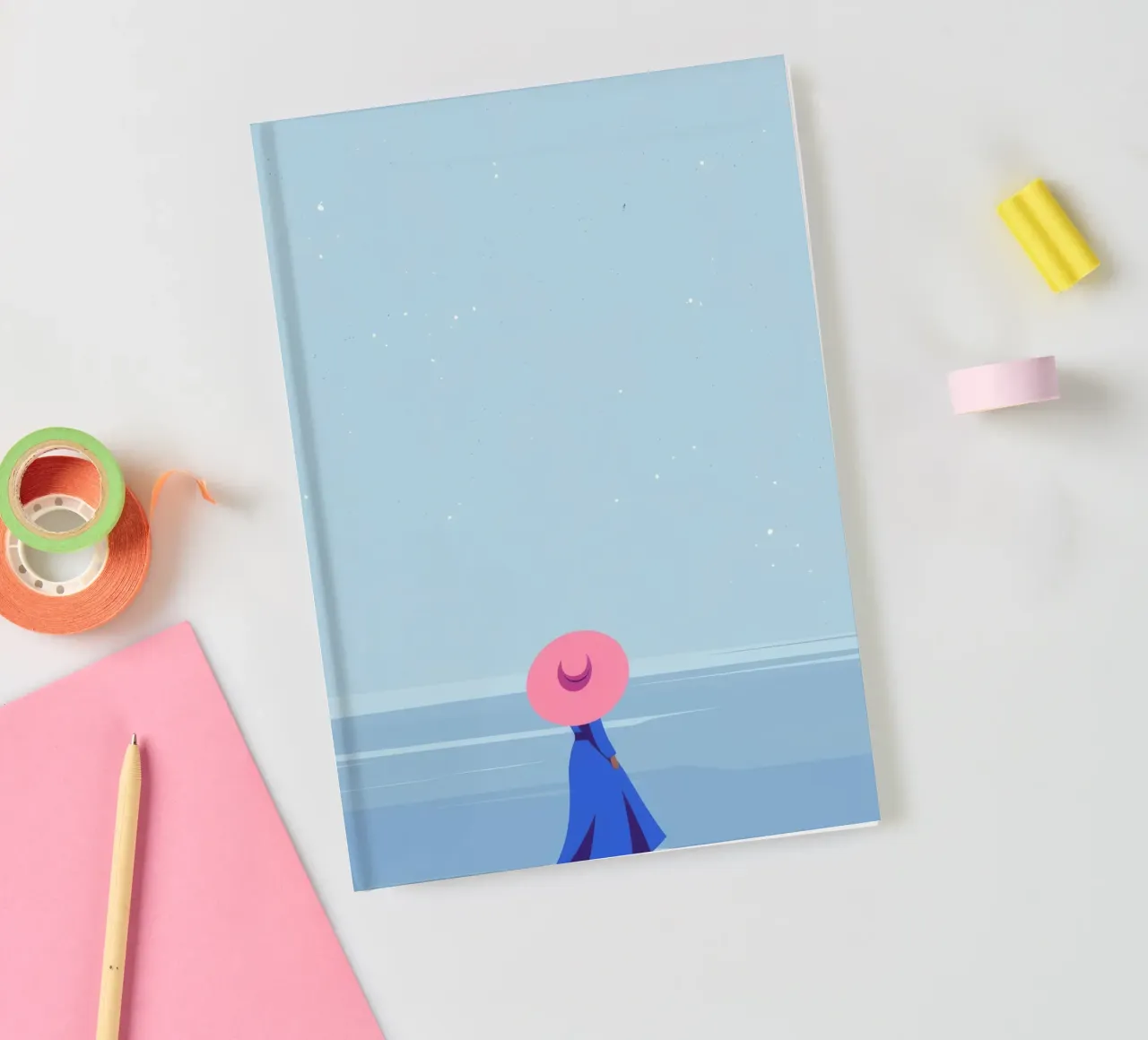 Beachside Contemplation notebook by Emery Kate
