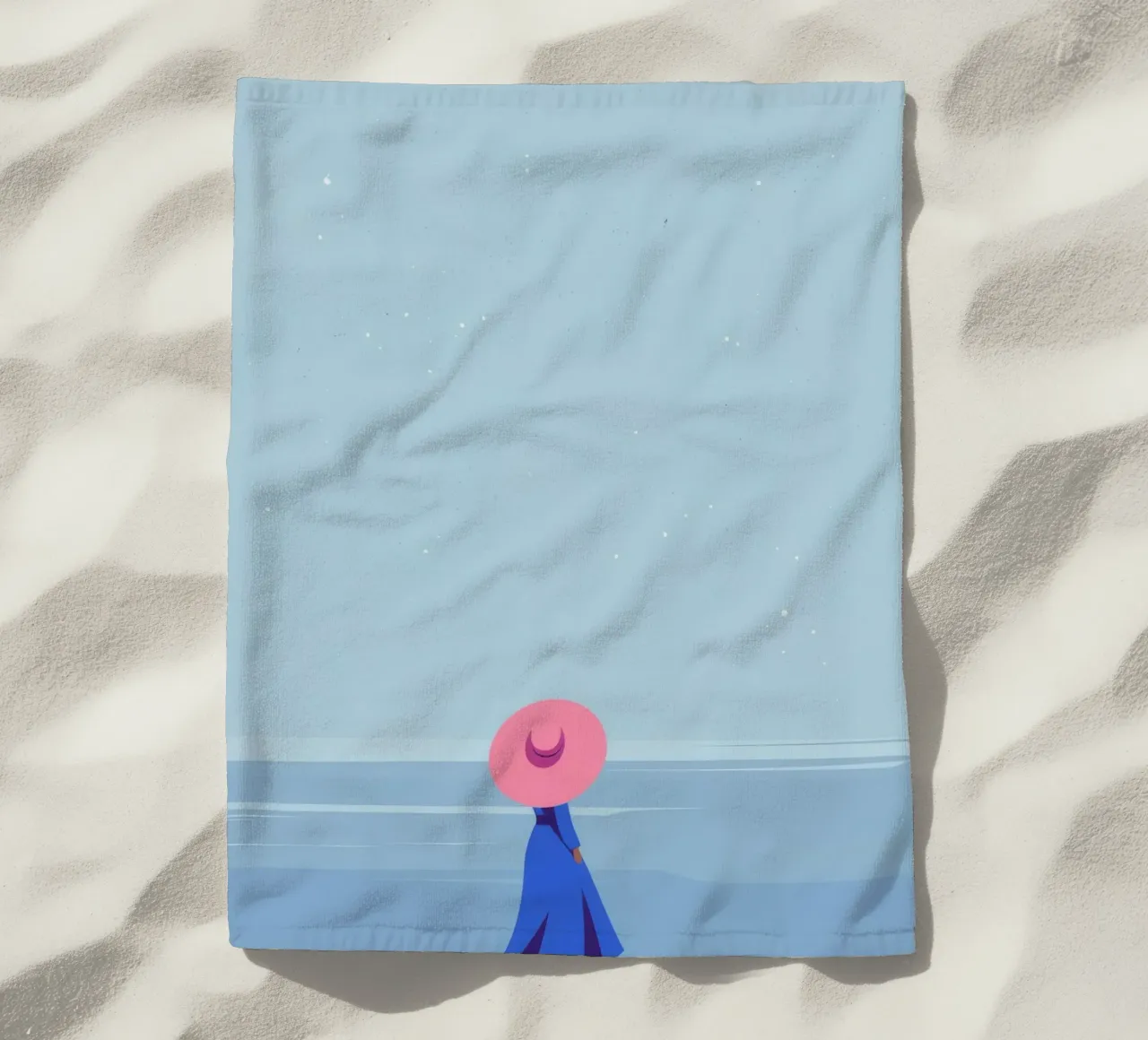 Contemplazione sulla spiaggia telo mare da Emery Kate