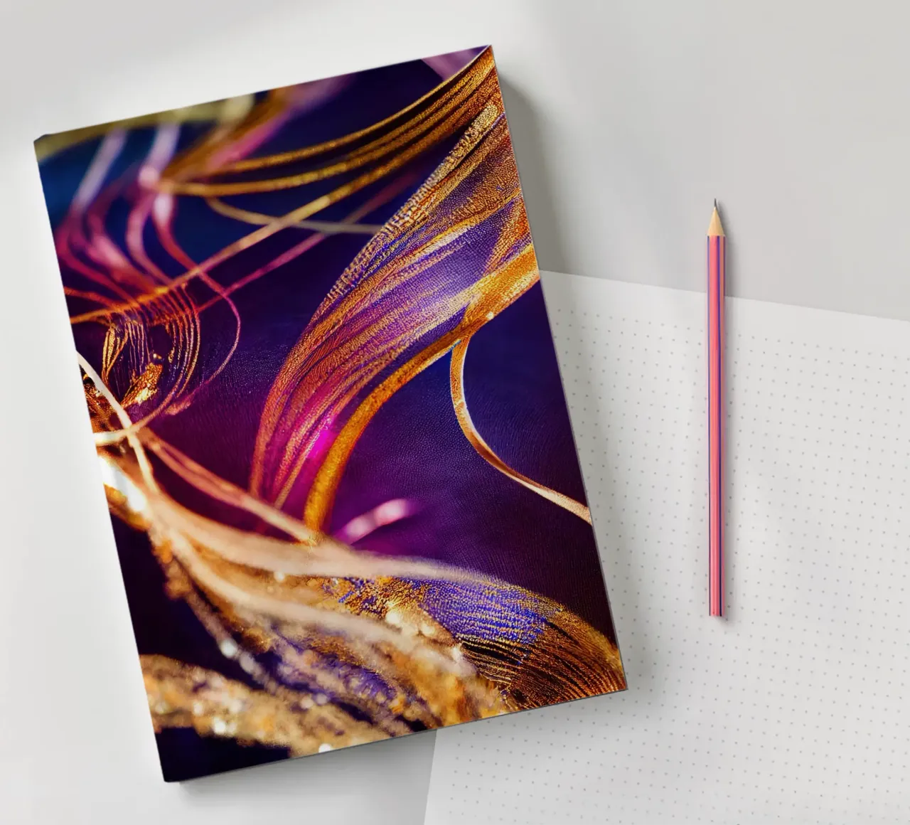 Macro Chandramallika Flower notebook by Bold Blooms