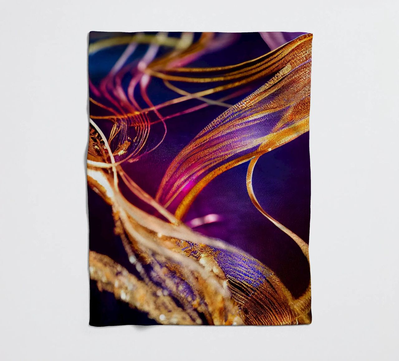 Fiore Macro Chandramallika coperta in pile da Bold Blooms