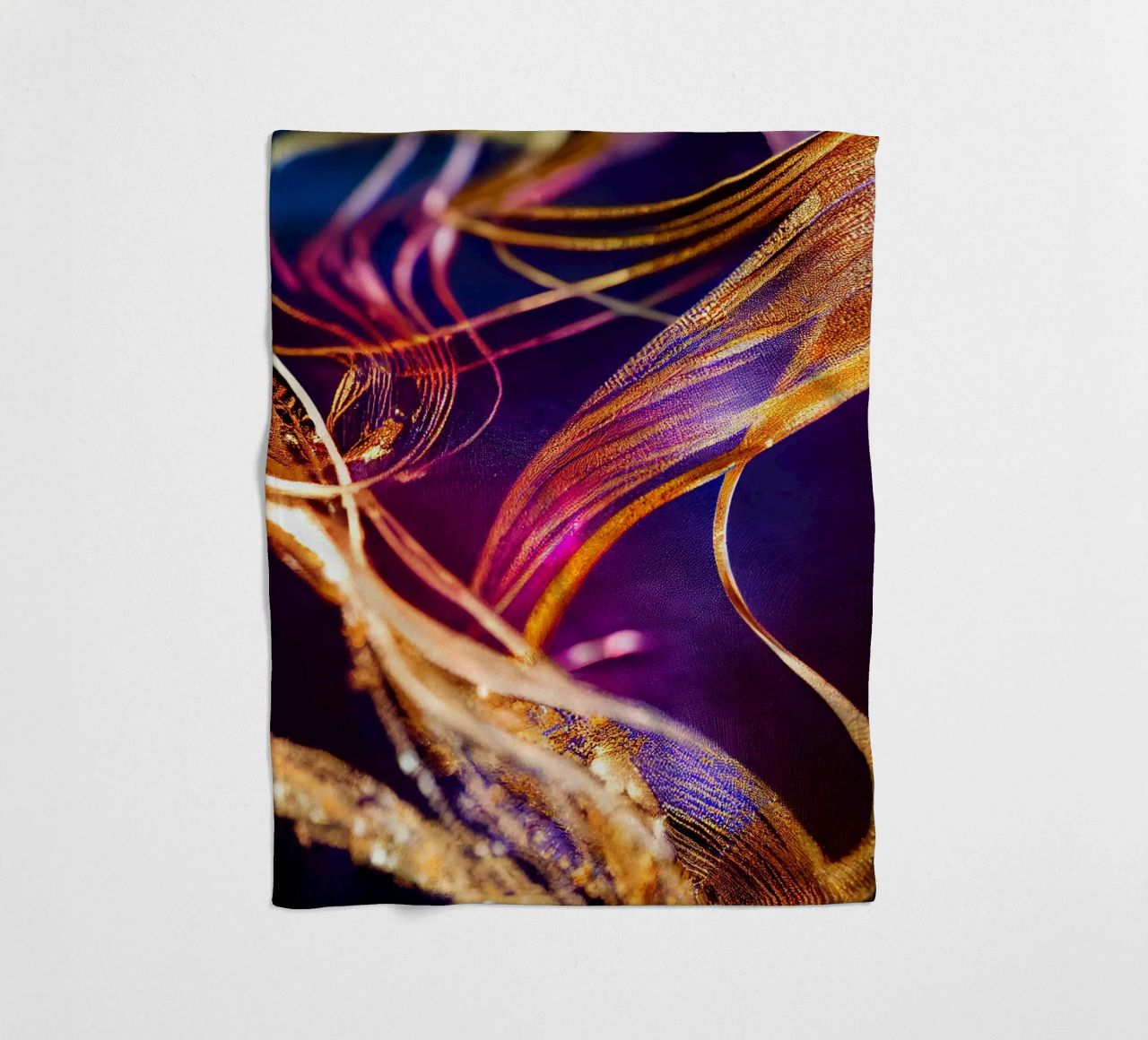 Fiore Macro Chandramallika coperta in pile da Bold Blooms