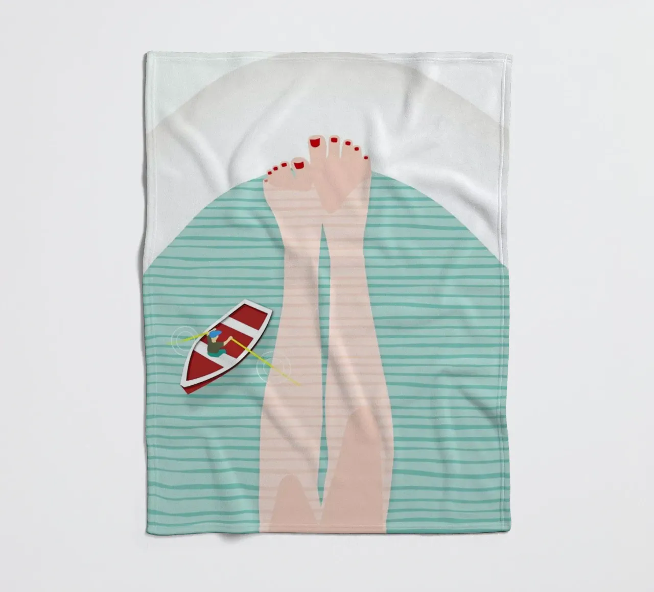 Badewanne fleece blanket by Amy & Kurt