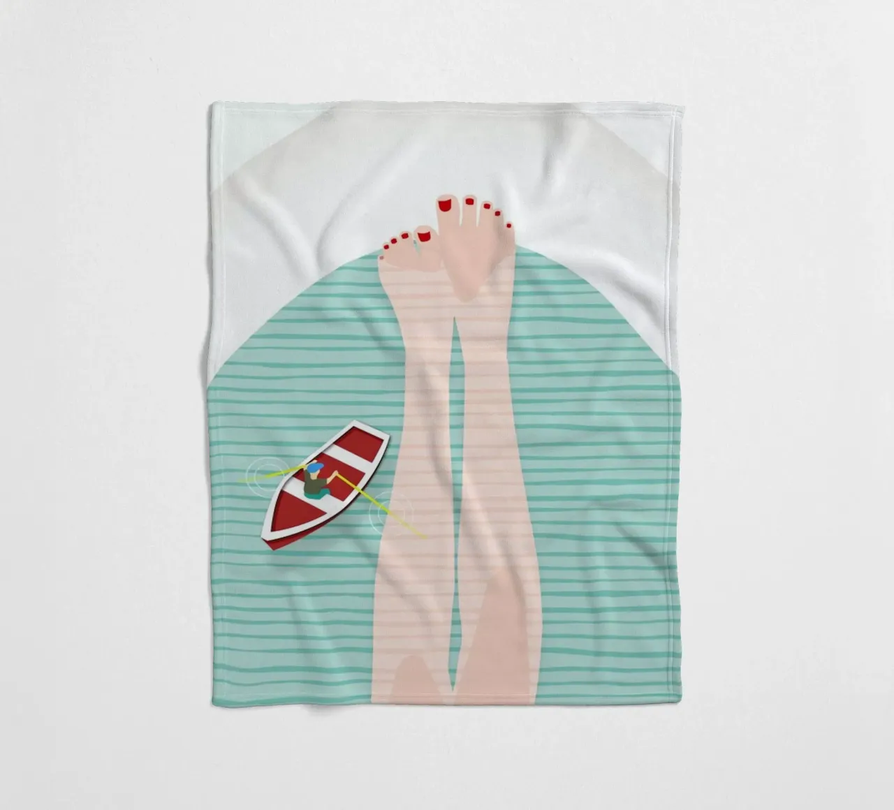 Badewanne fleece blanket by Amy & Kurt