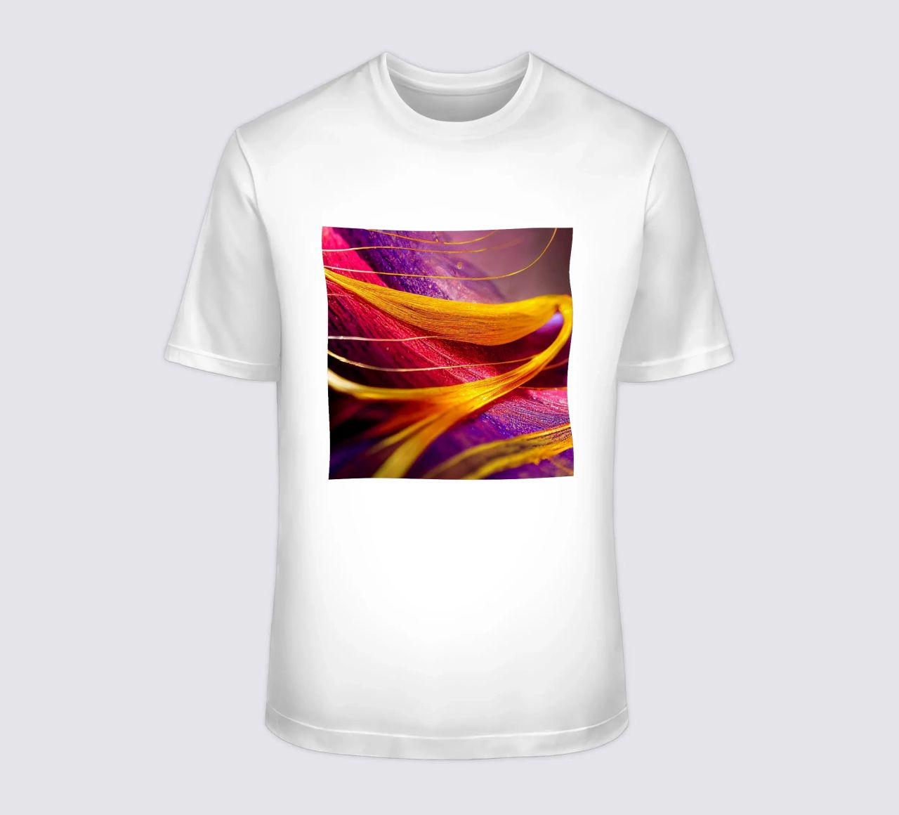 Macro Cobra Saffron Flower t-shirt da Bold Blooms