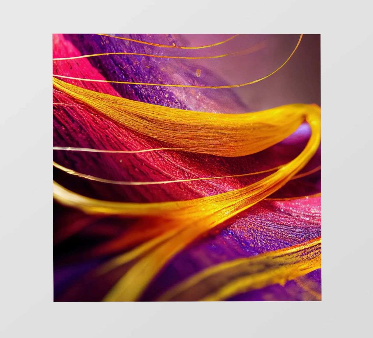 Macro Cobra Saffron Flower pellicola backlit da Bold Blooms
