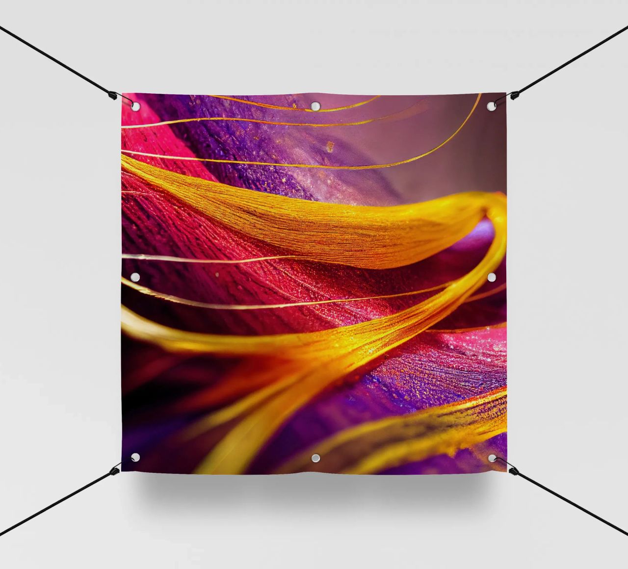 Macro Cobra Saffron Flower telo in pvc da Bold Blooms