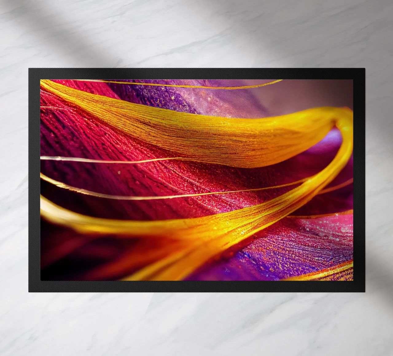 Macro Cobra Saffron Flower zerbino da Bold Blooms