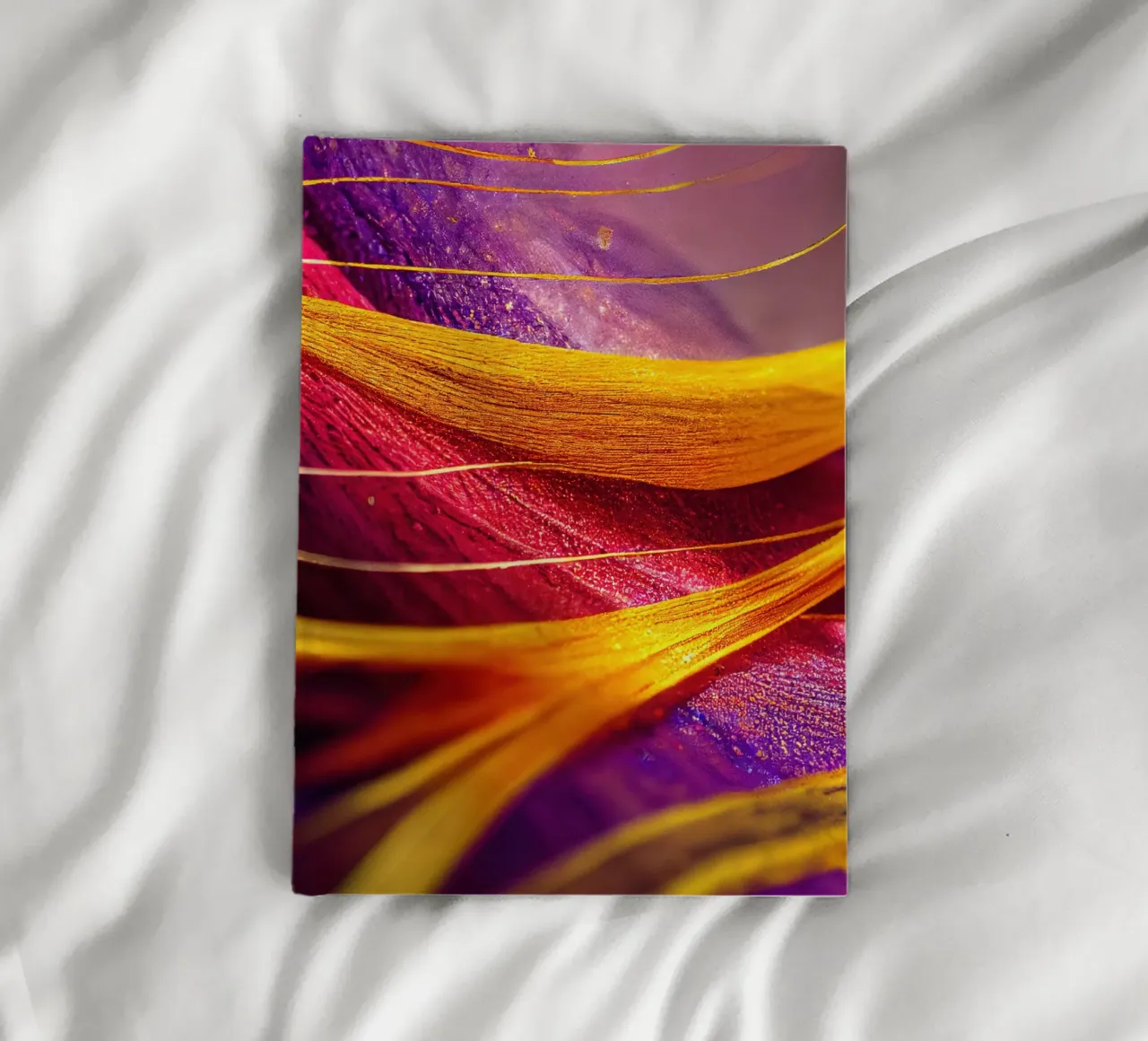 Macro Cobra Saffron Flower notebook by Bold Blooms