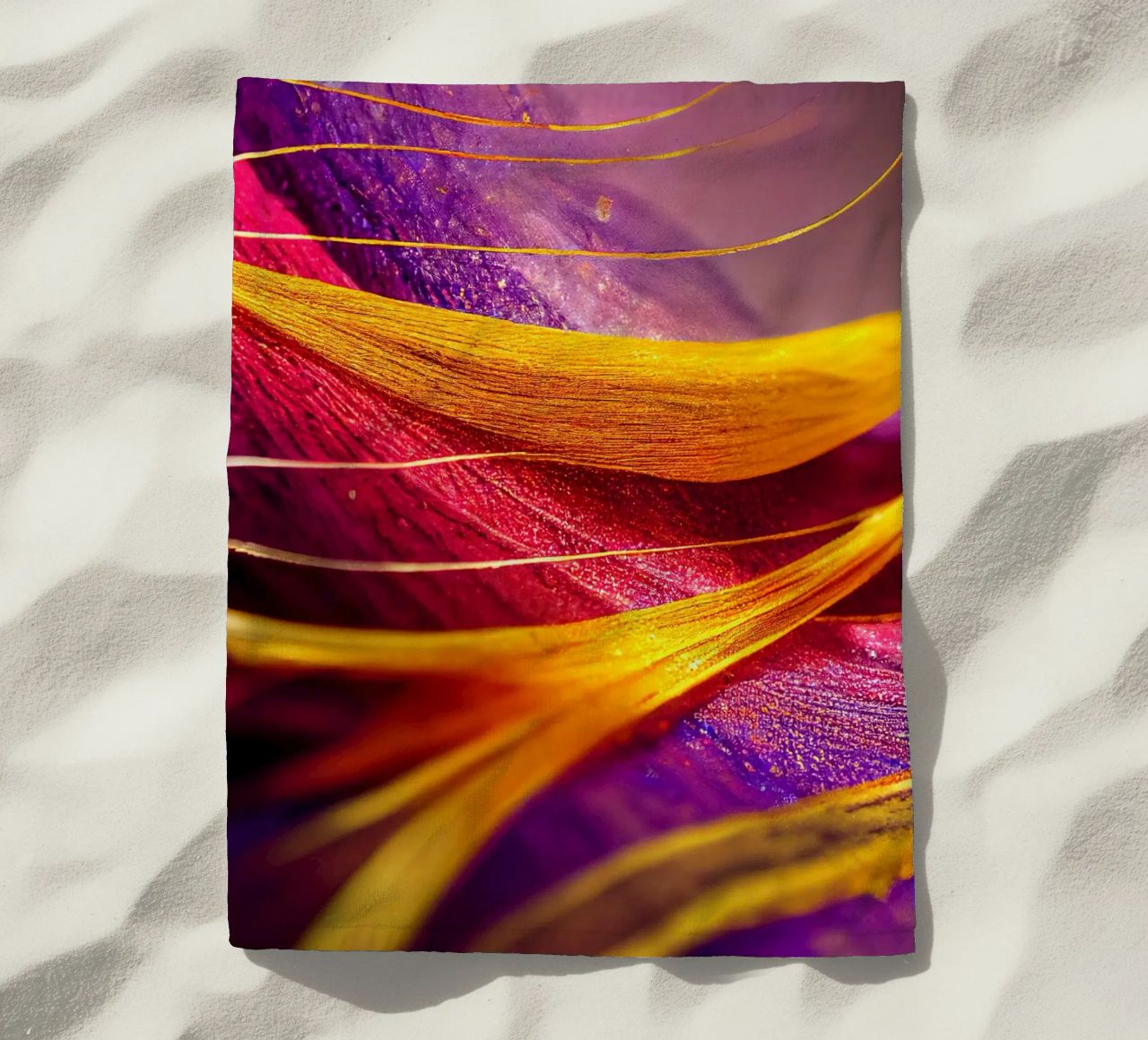Macro Cobra Saffron Flower telo mare da Bold Blooms