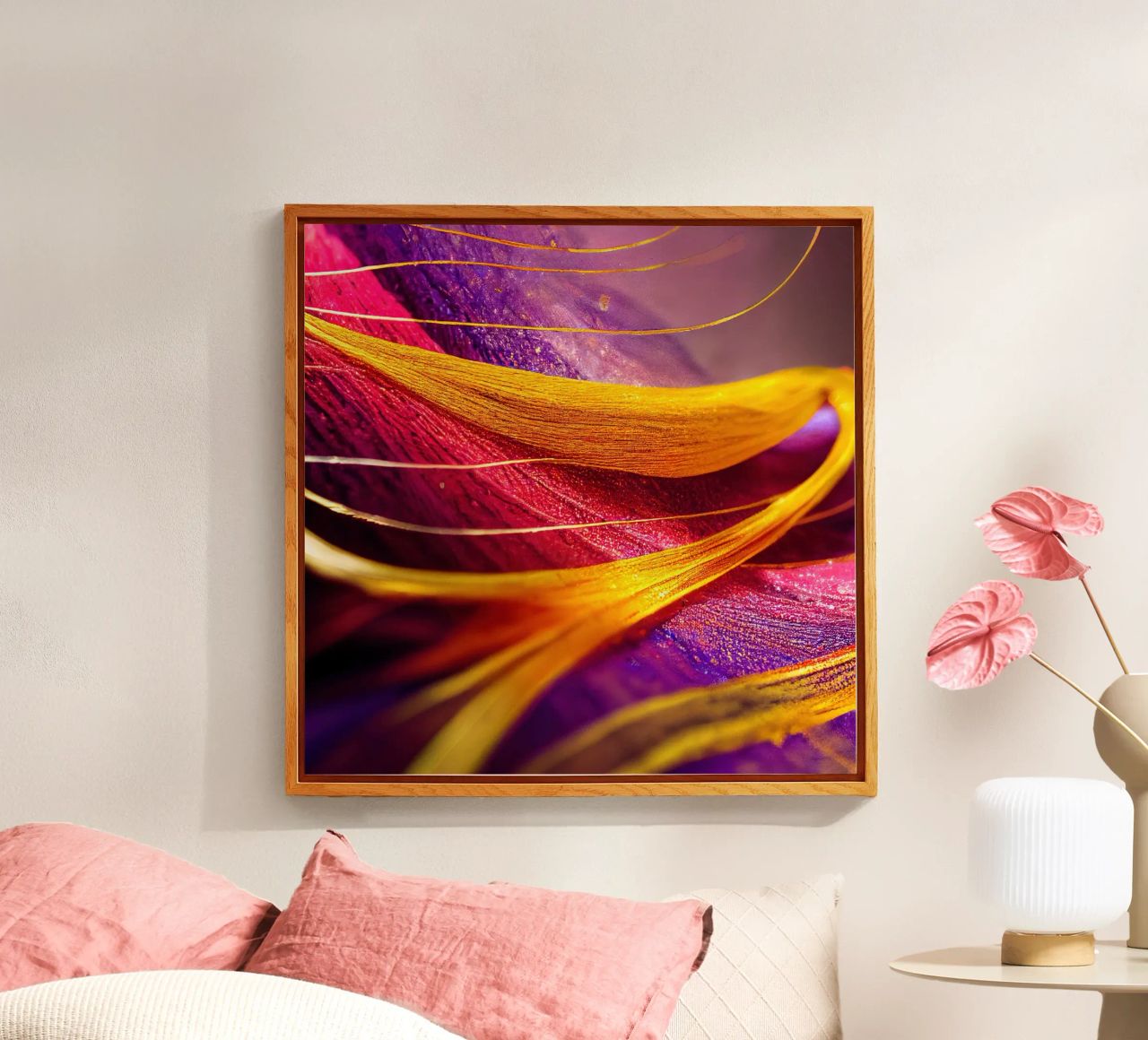 Macro Cobra Saffron Flower plexiglass da Bold Blooms