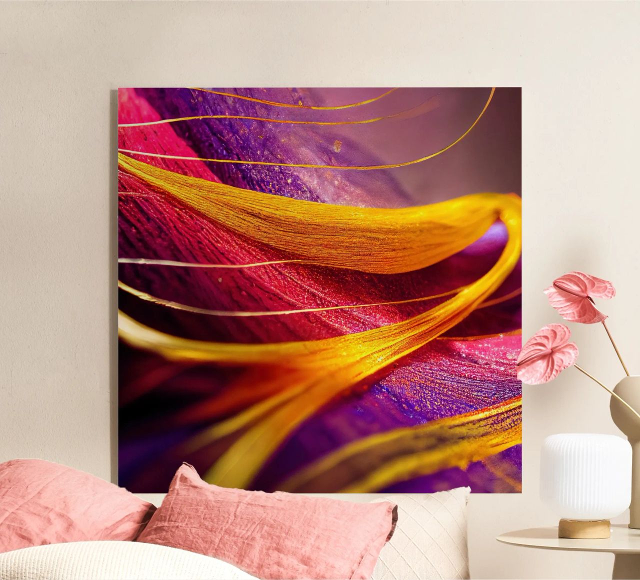 Macro Cobra Saffron Flower plexiglass da Bold Blooms