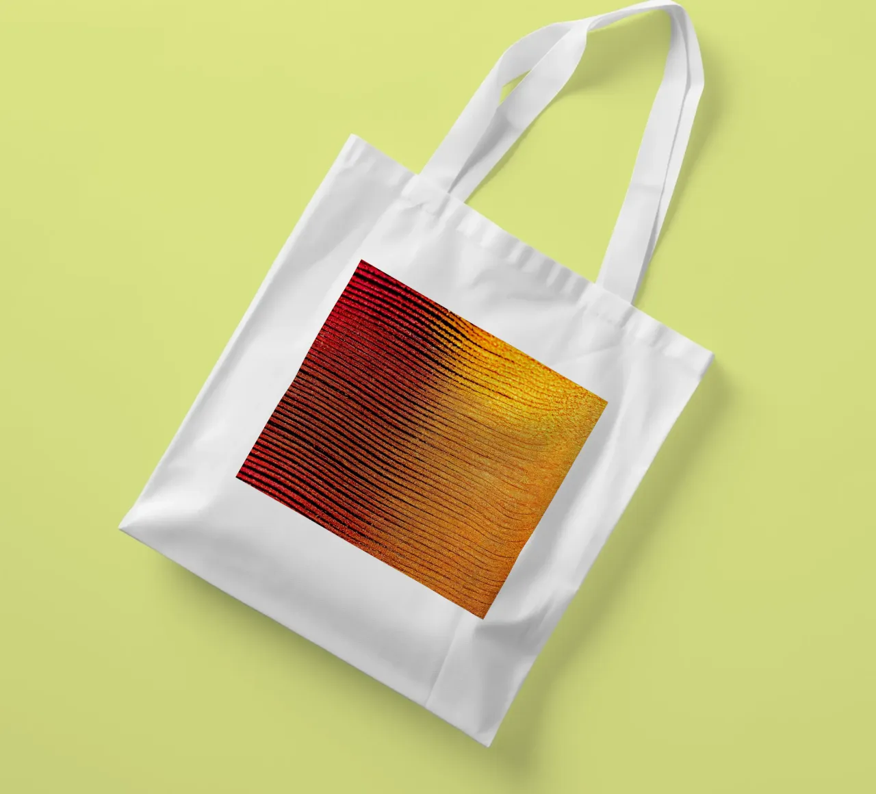 Macro Cobra Saffron Flower borsa in juta da Bold Blooms