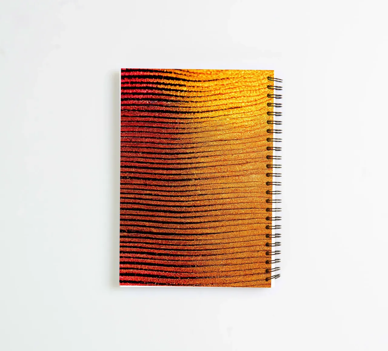 Macro Cobra Saffron Flower spiral notebook by Bold Blooms