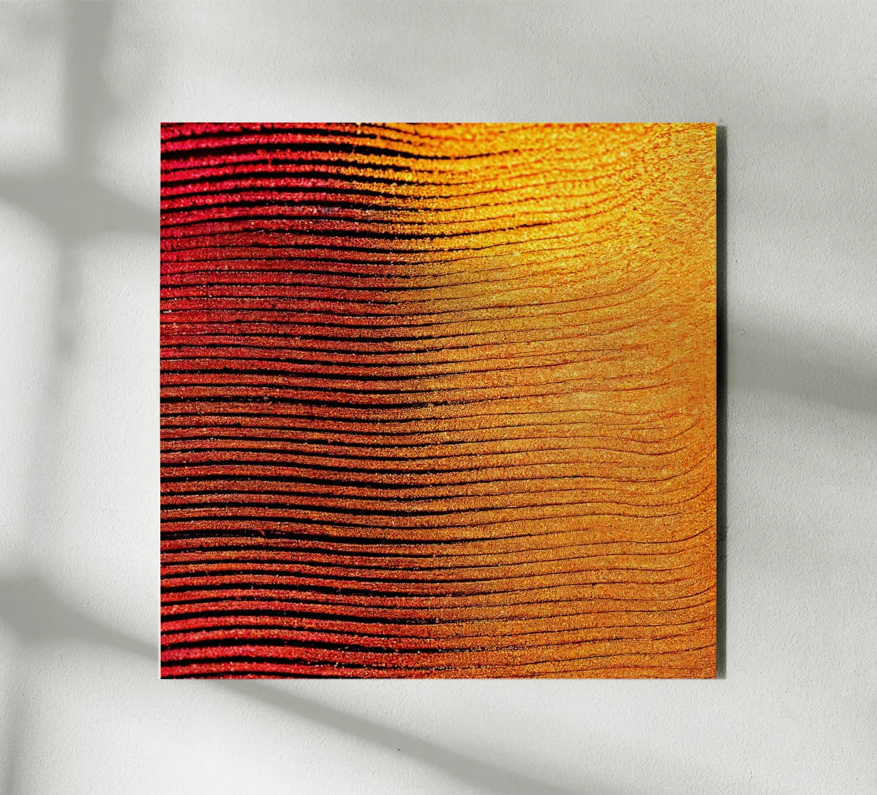 Macro Cobra Saffron Flower alluminio dibond da Bold Blooms