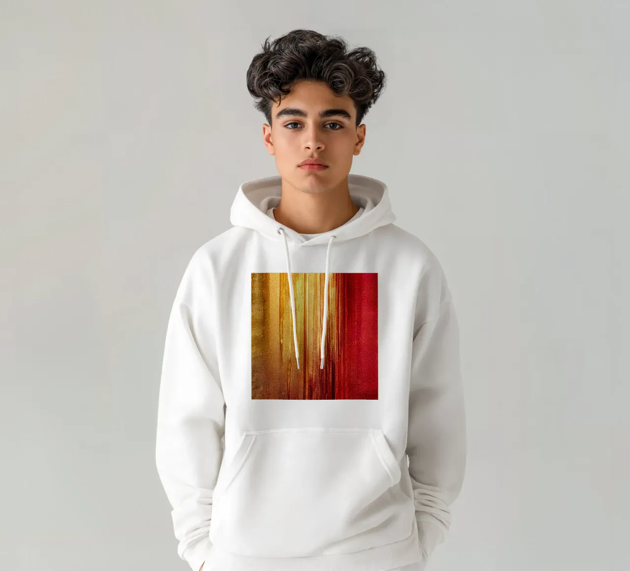 Macro Cresta de gallo Flor sudadera con capucha de Bold Blooms