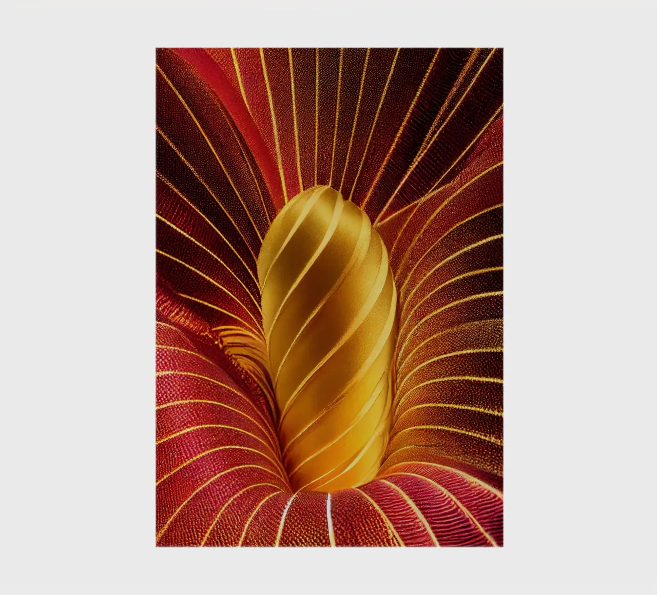 Macro Cockscomb Flower notebook by Bold Blooms