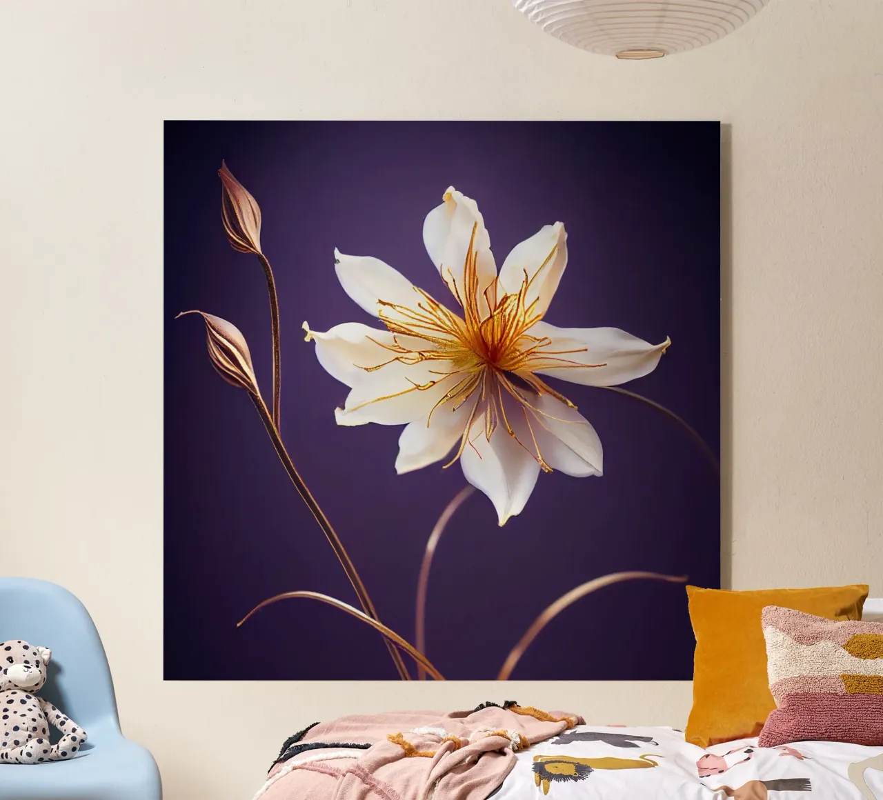 Macro fiore di aquilegia plexiglass da Bold Blooms