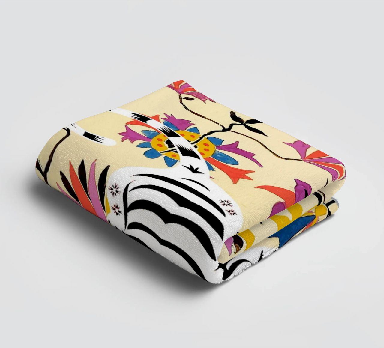 Yin Yang, Tiger Wildlife Forest Jungle Botanical Nature serviette de bain de 83oranges