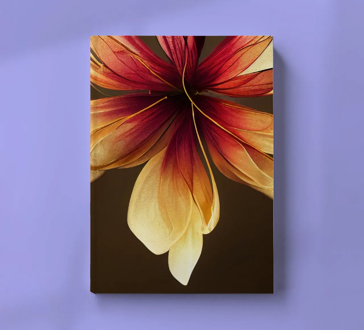 Macro Columbine Flower notebook by Bold Blooms