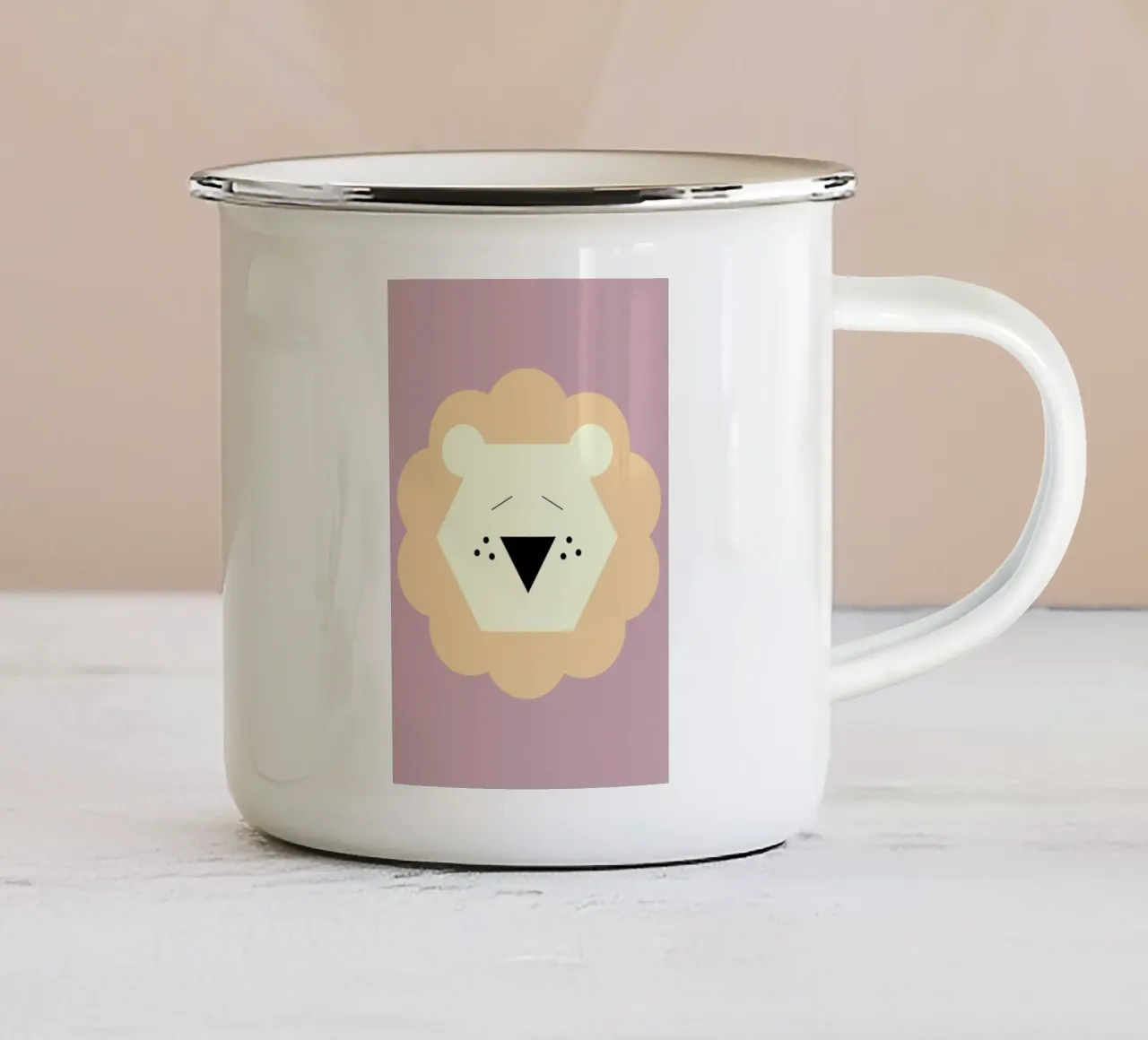 Tina the Lion tazza in smalto da Marx & Croft