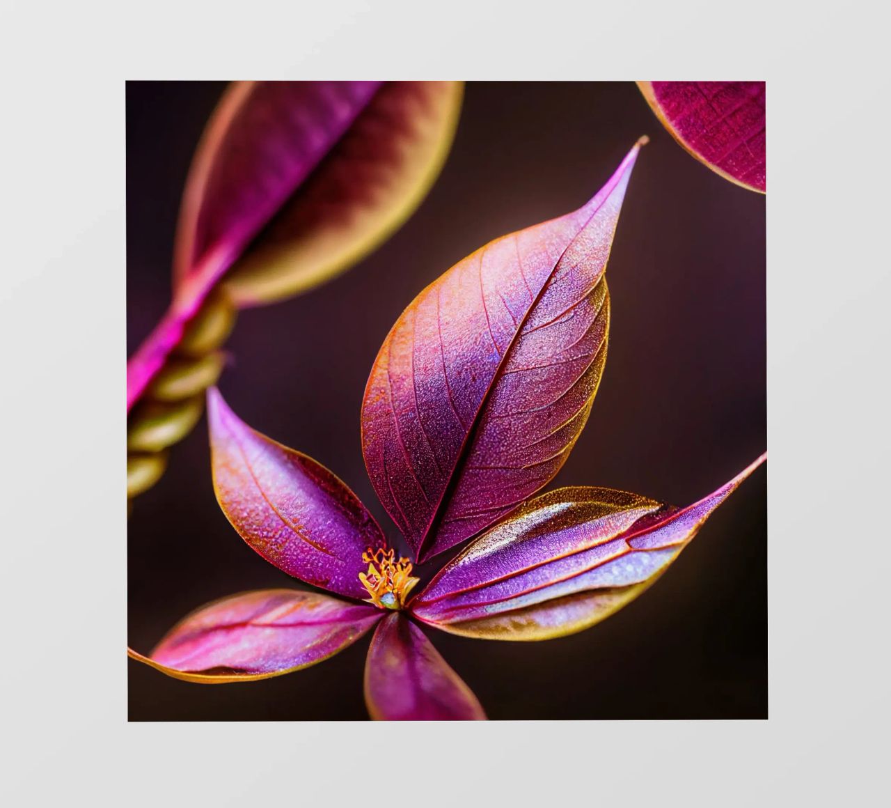 Macro Fiore di mirto comune pellicola backlit da Bold Blooms