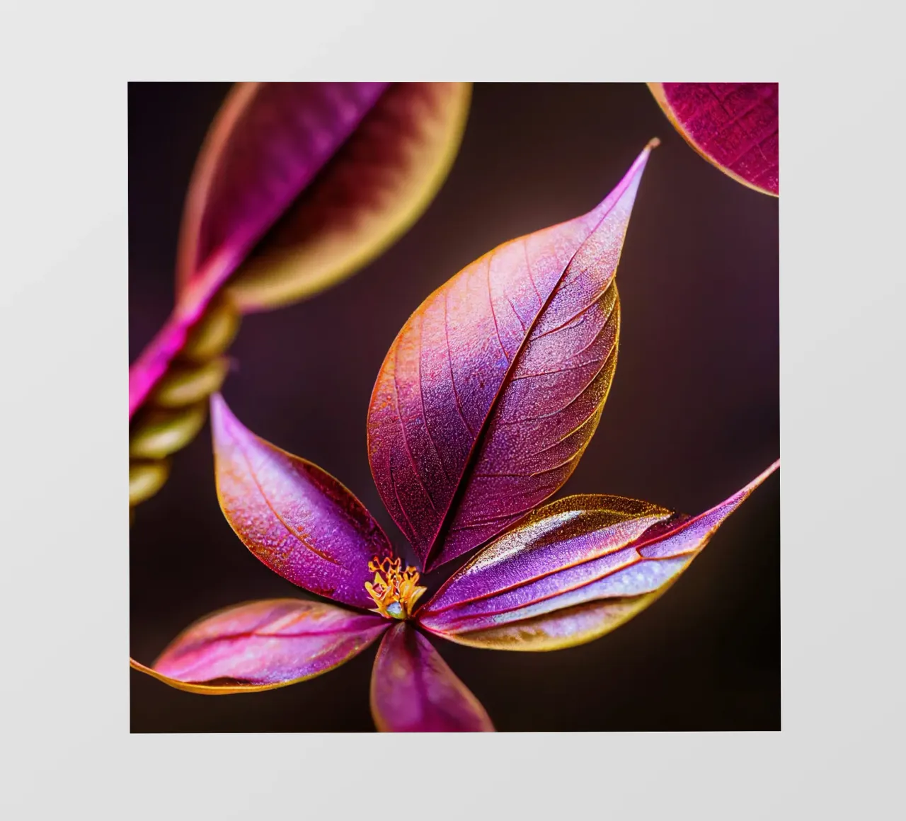 Macro Fiore di mirto comune pellicola backlit da Bold Blooms