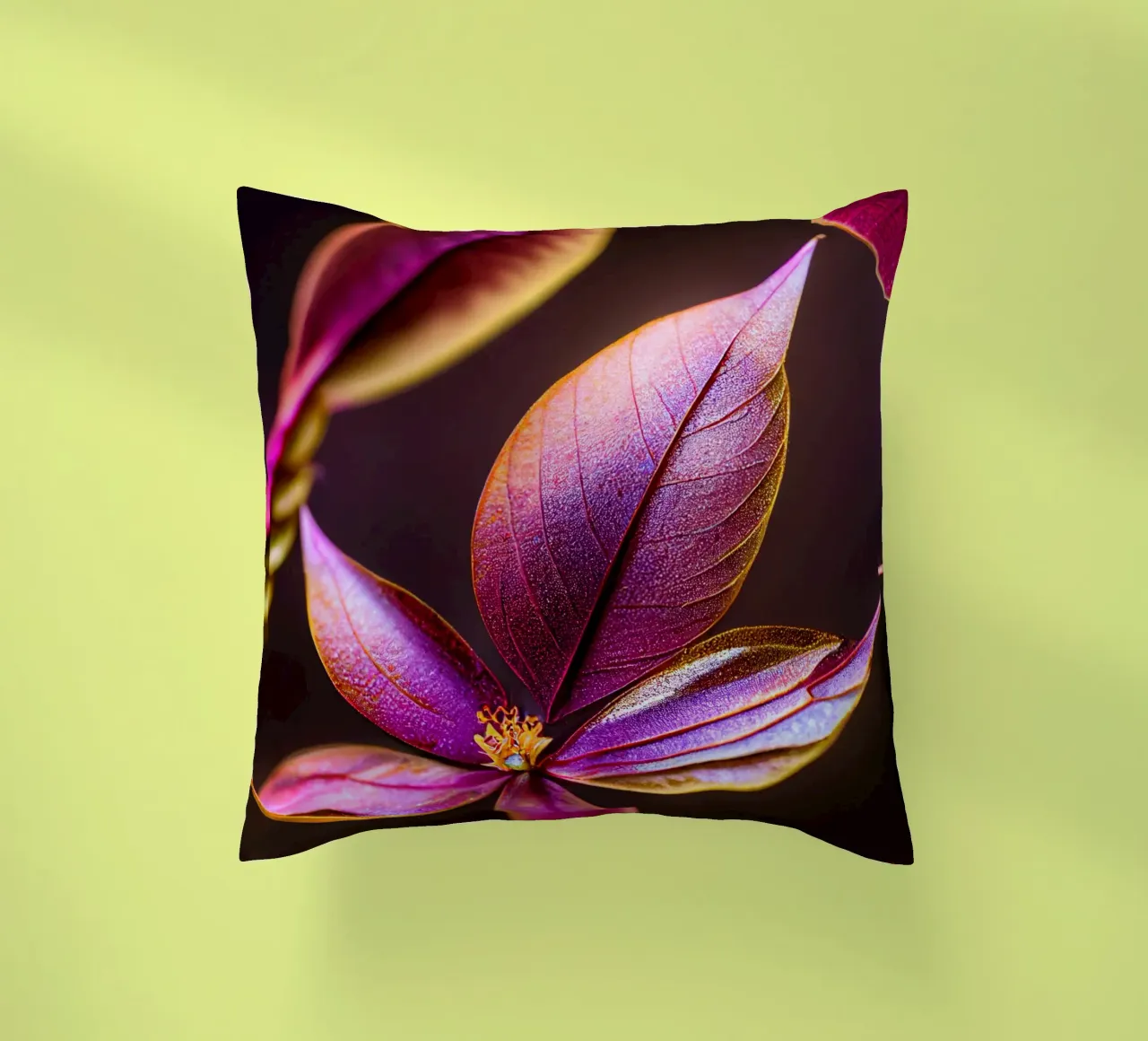 Macro Fleur de myrte commun coussin de Bold Blooms