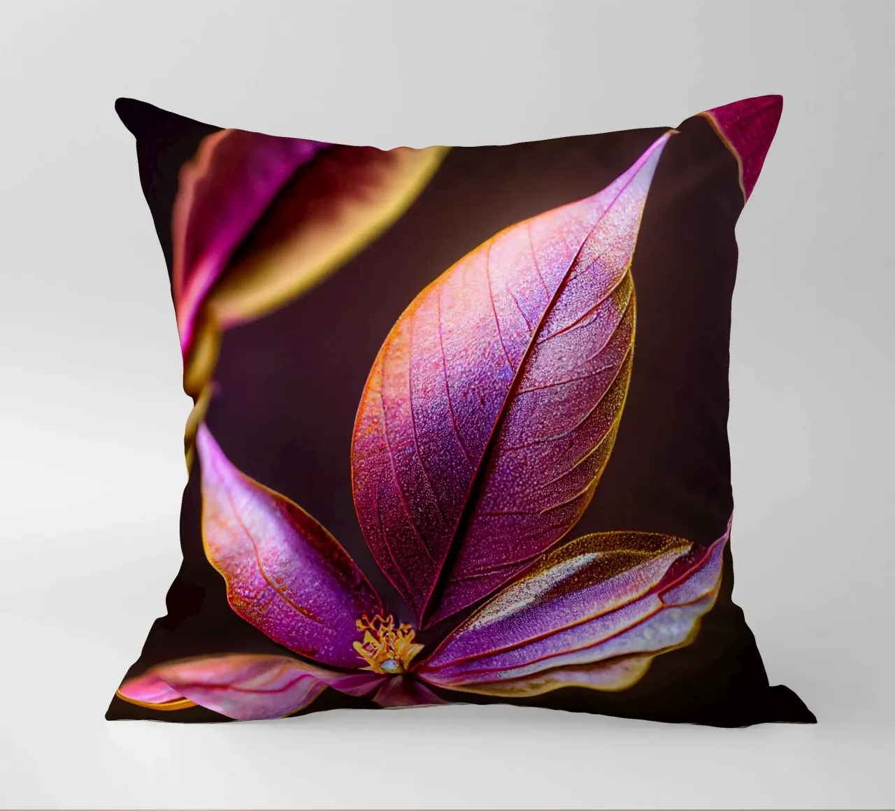 Macro Fleur de myrte commun coussin de Bold Blooms