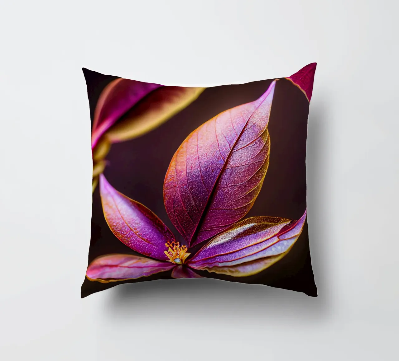 Macro Fleur de myrte commun coussin de Bold Blooms