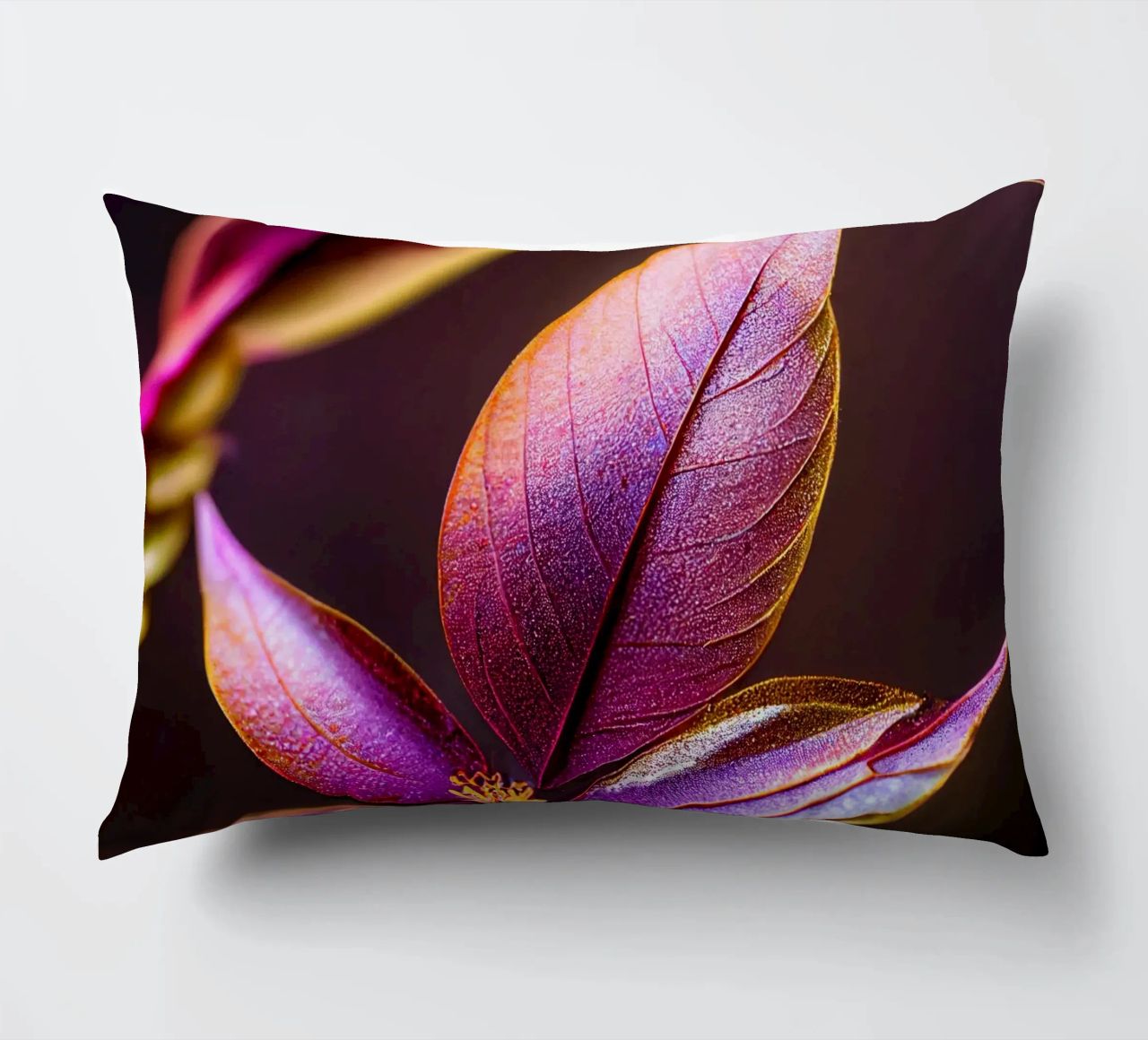 Macro Fiore di mirto comune cuscino da Bold Blooms