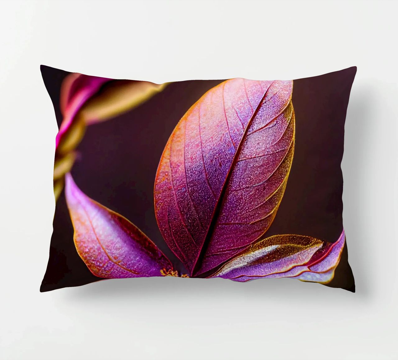 Macro Fiore di mirto comune cuscino da Bold Blooms