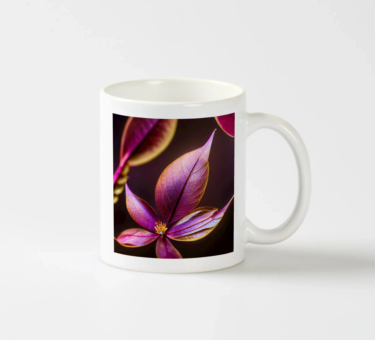 Macro Fiore di mirto comune tazza in ceramica da Bold Blooms