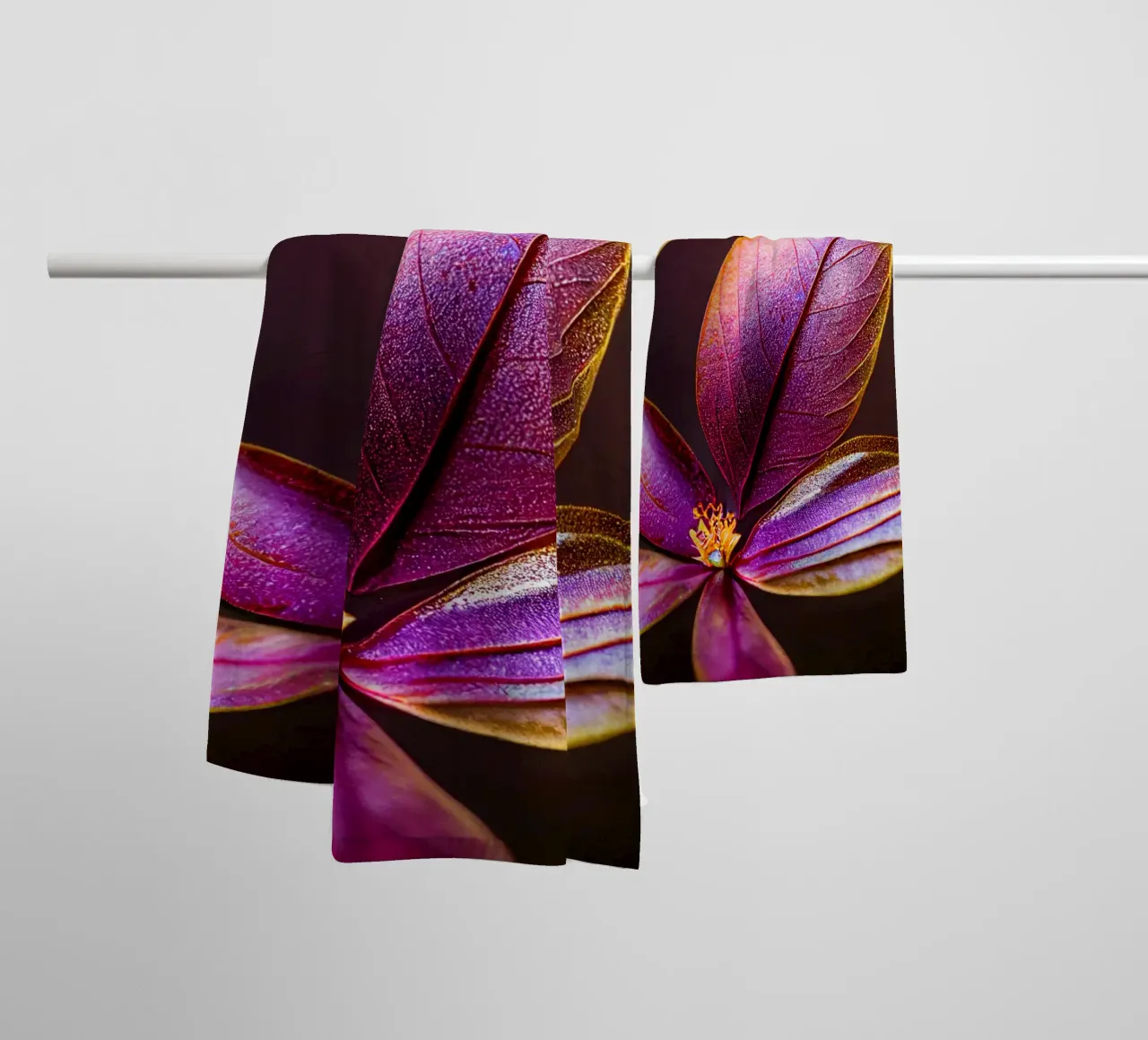 Macro Fleur de myrte commun serviette de bain de Bold Blooms