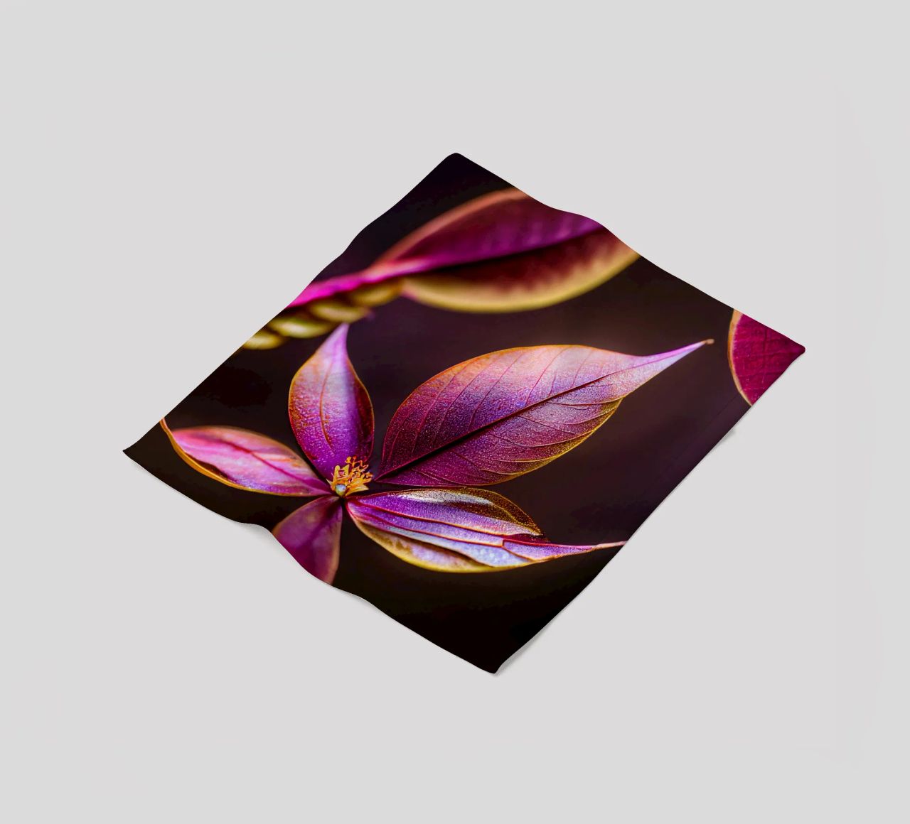 Macro Fiore di mirto comune coperta in pile da Bold Blooms