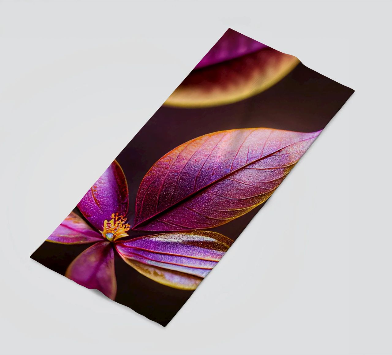 Macro Fiore di mirto comune telo mare da Bold Blooms