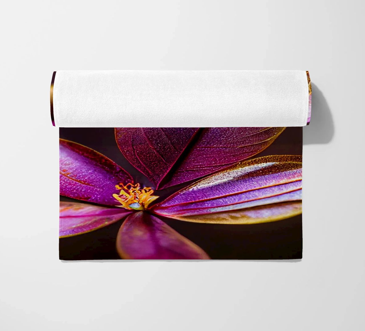 Macro Fiore di mirto comune telo mare da Bold Blooms
