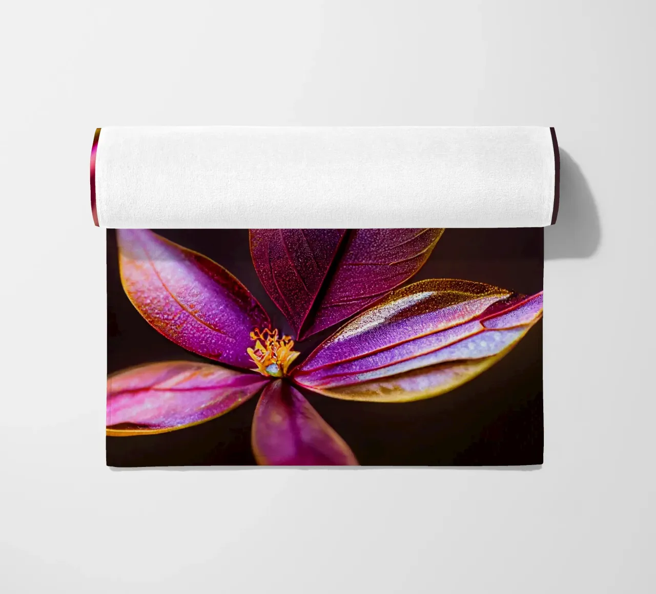 Macro Fleur de myrte commun serviette de plage de Bold Blooms