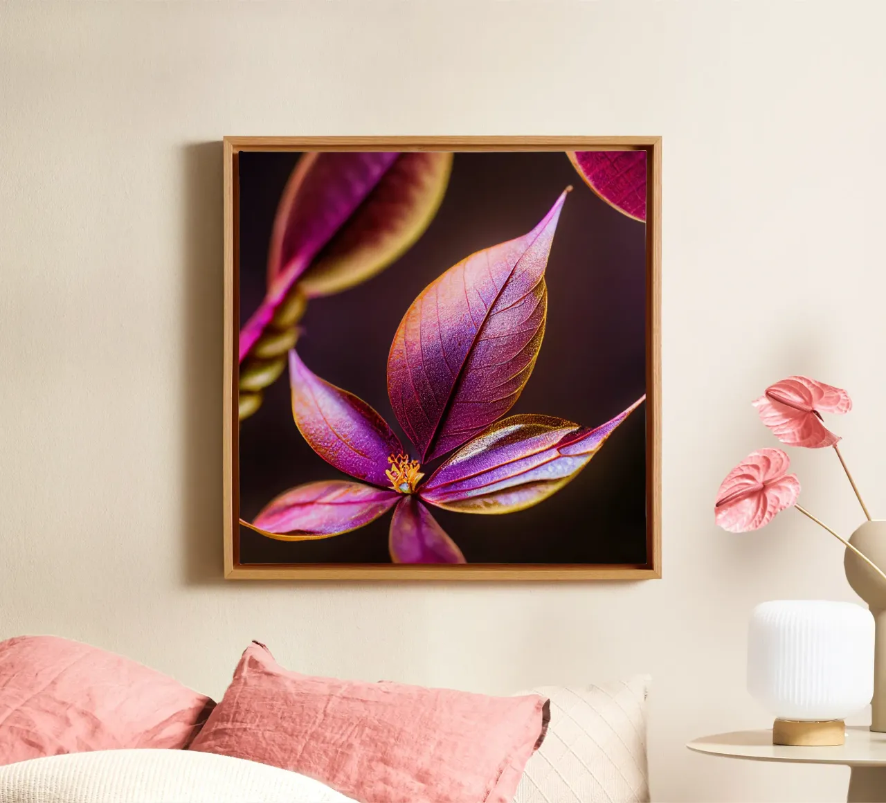 Macro Fiore di mirto comune tela da Bold Blooms
