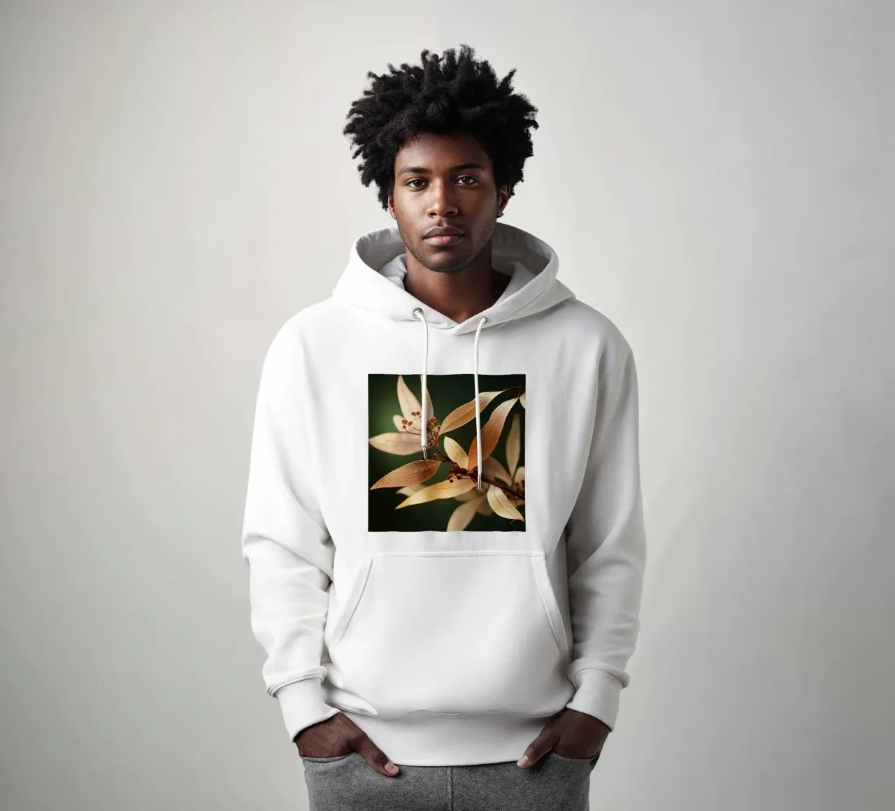 Makro Gewöhnliche Crape Myrtle Blume Hoodie von Bold Blooms
