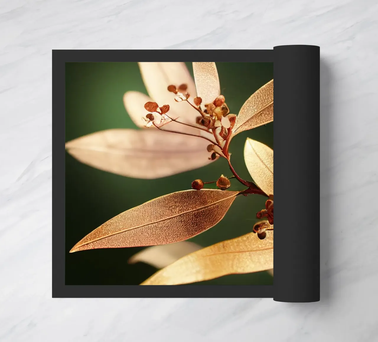 Makro Gewöhnliche Crape Myrtle Blume Fußmatte von Bold Blooms