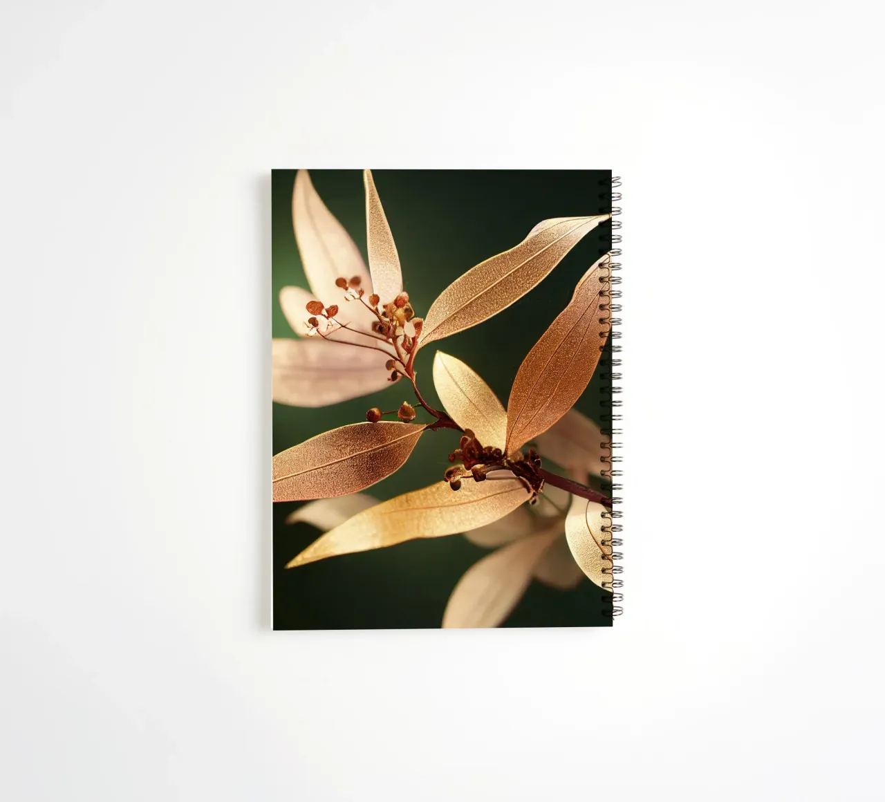 Macro Common Crape Myrtle Flower spiral notebook by Bold Blooms