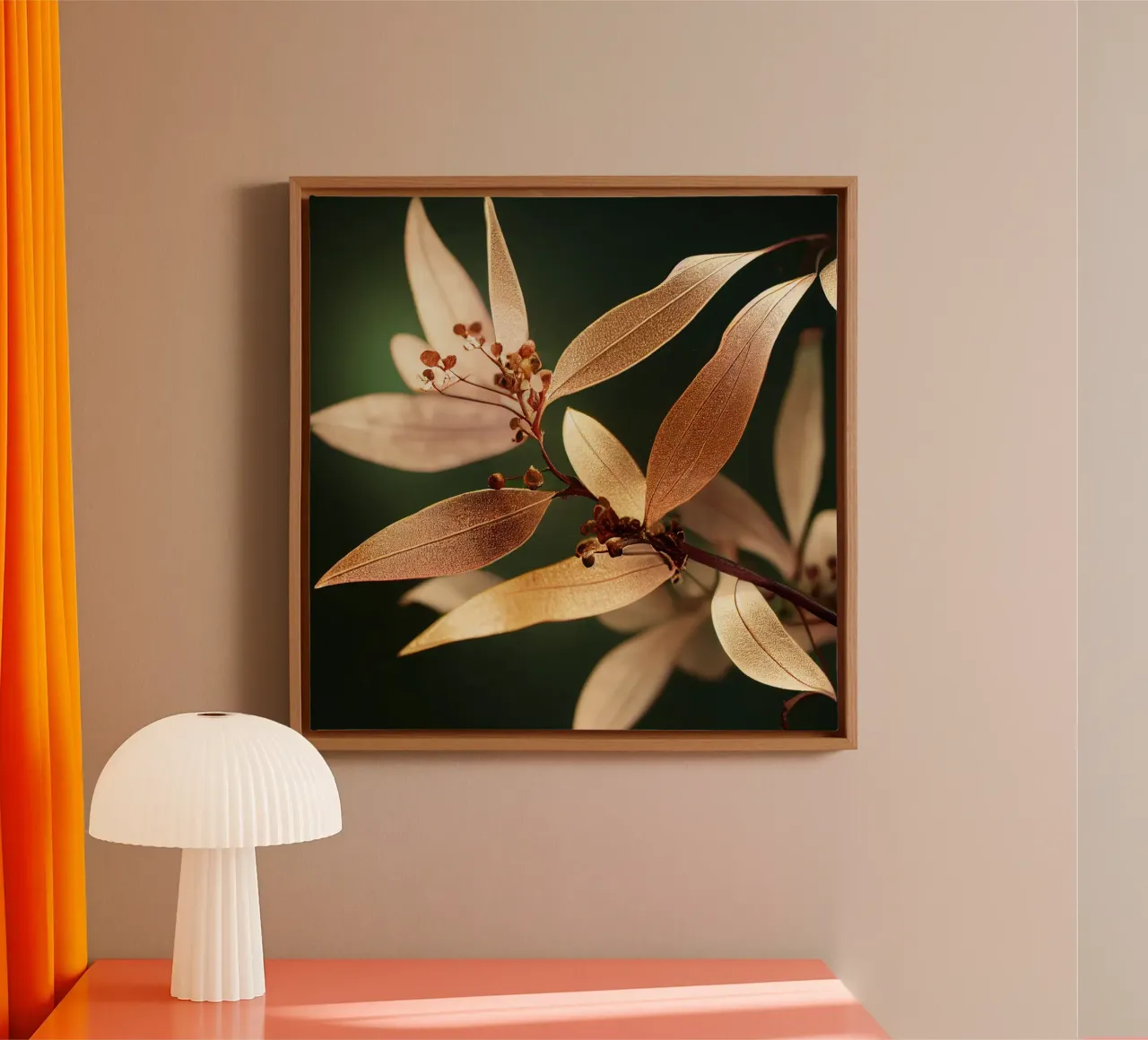 Macro Common Crape Myrtle Flower canvas by Bold Blooms