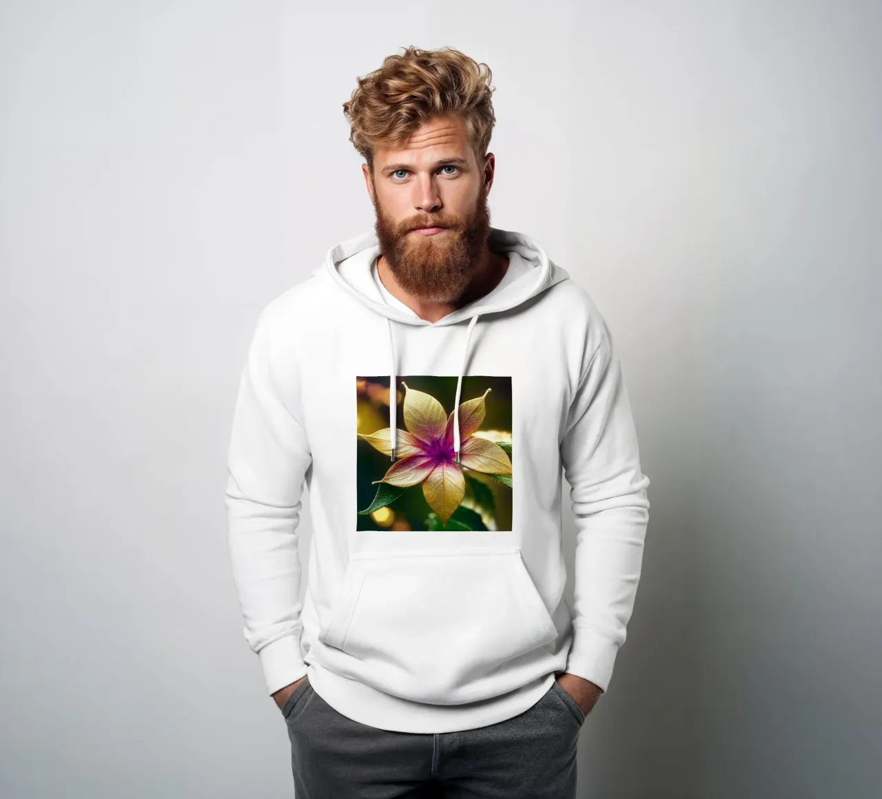 Makro Gewöhnliche Lantana-Blume Hoodie von Bold Blooms