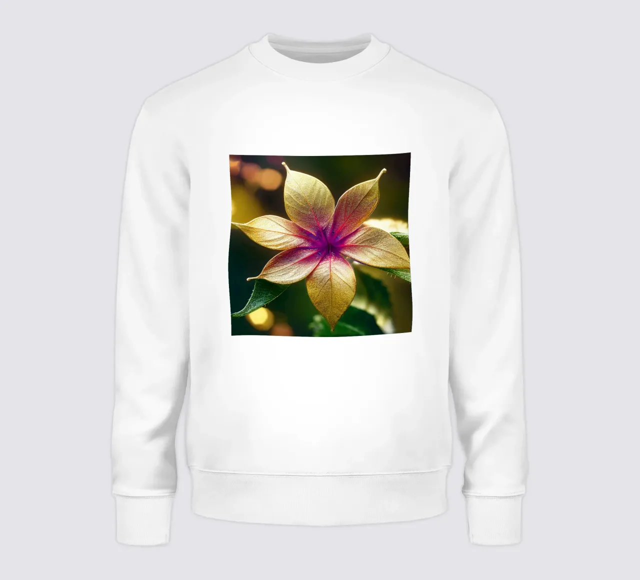 Makro Gewöhnliche Lantana-Blume Sweatshirt von Bold Blooms