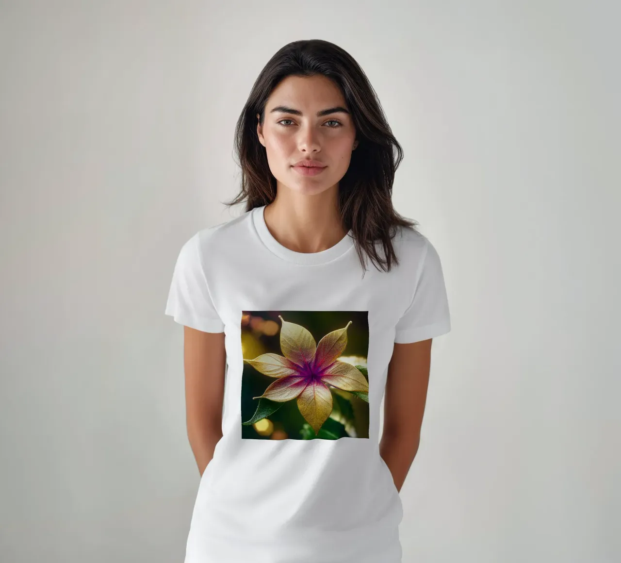 Macro Fleur de Lantana t-shirt de Bold Blooms