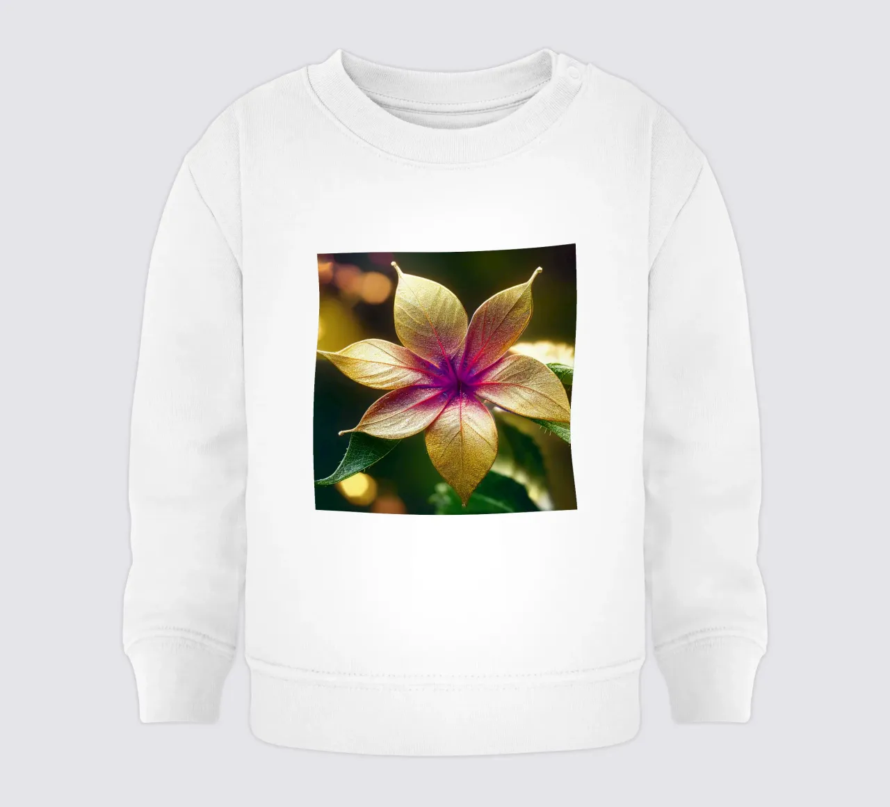 Makro Gewöhnliche Lantana-Blume Baby Sweatshirt von Bold Blooms