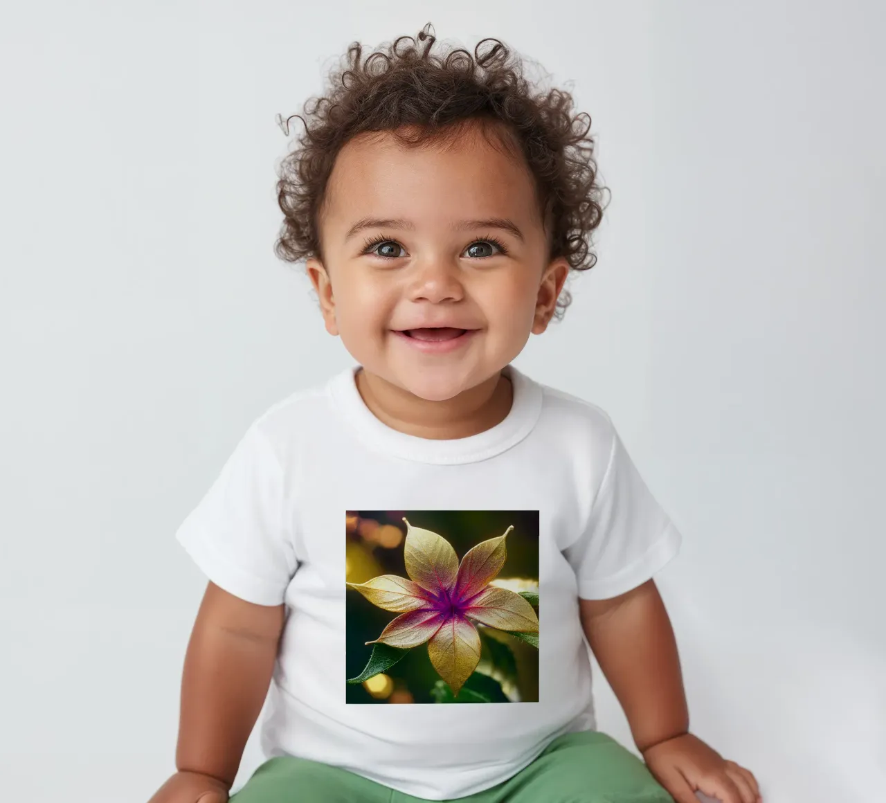 Makro Gewöhnliche Lantana-Blume Baby T-Shirt von Bold Blooms