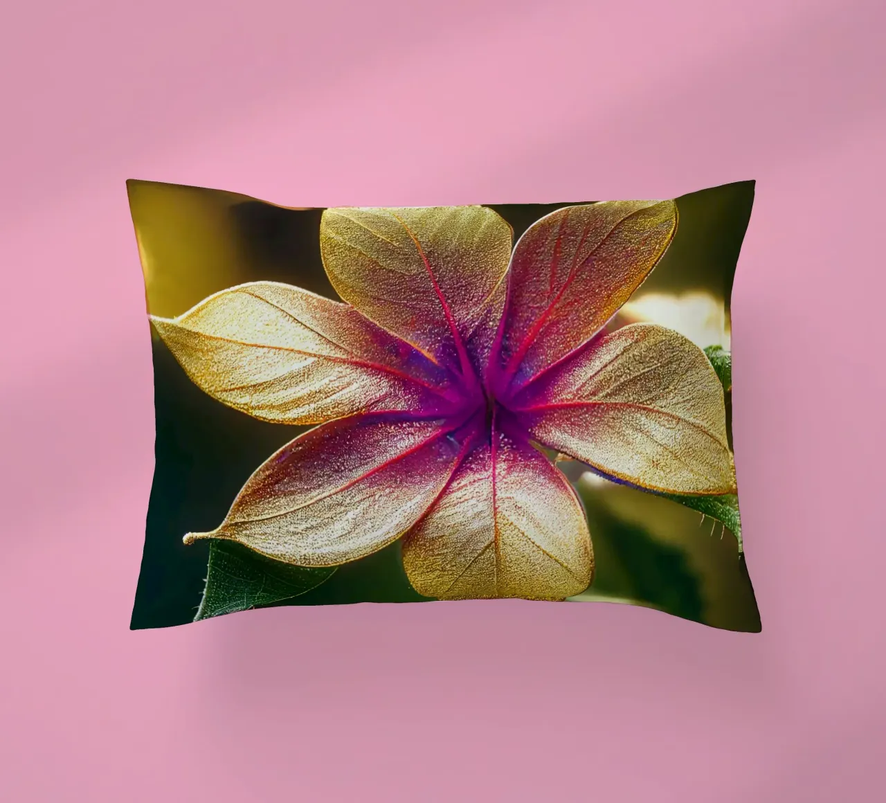Macro Fleur de Lantana coussin de Bold Blooms