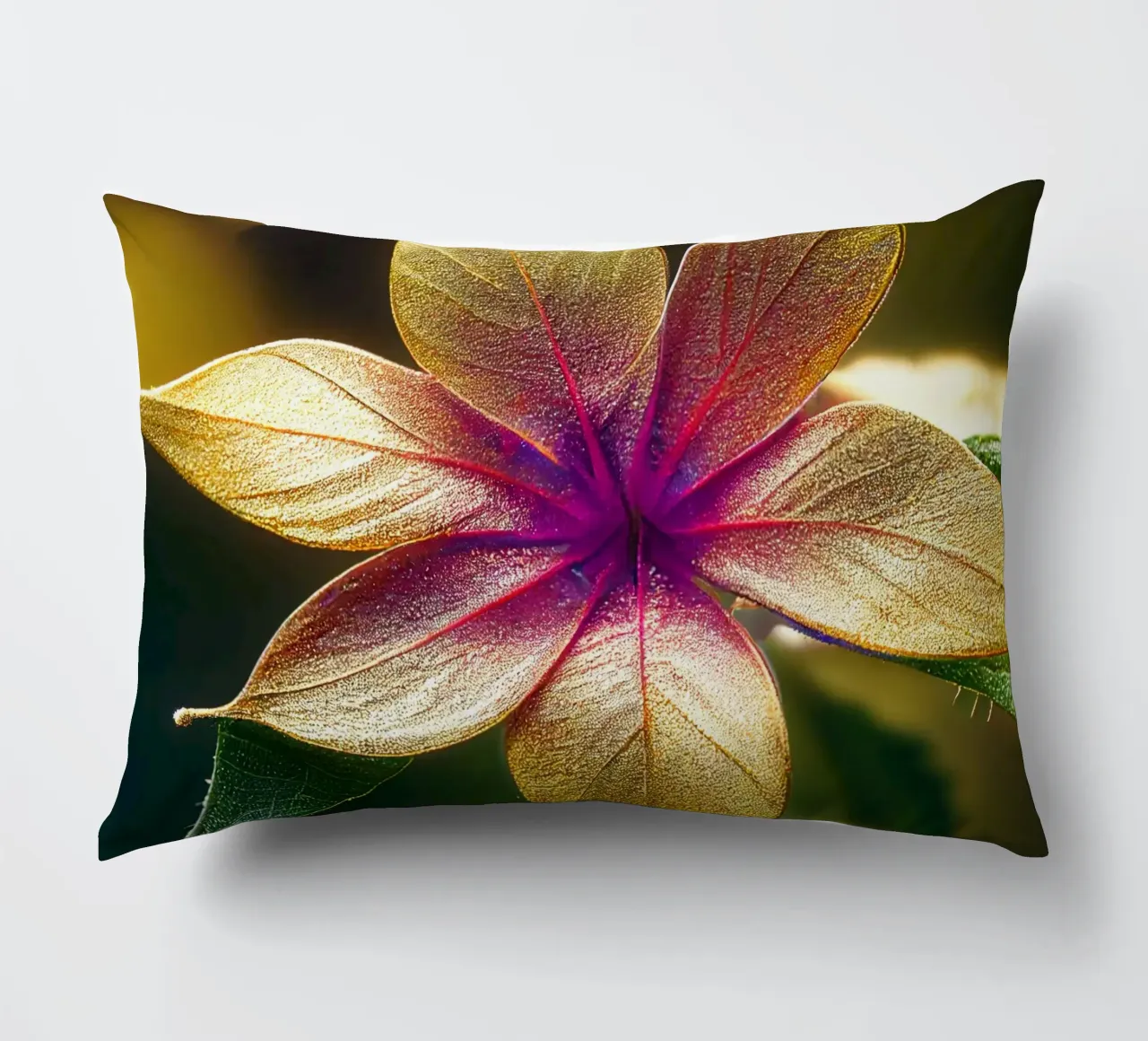 Macro Fleur de Lantana coussin de Bold Blooms