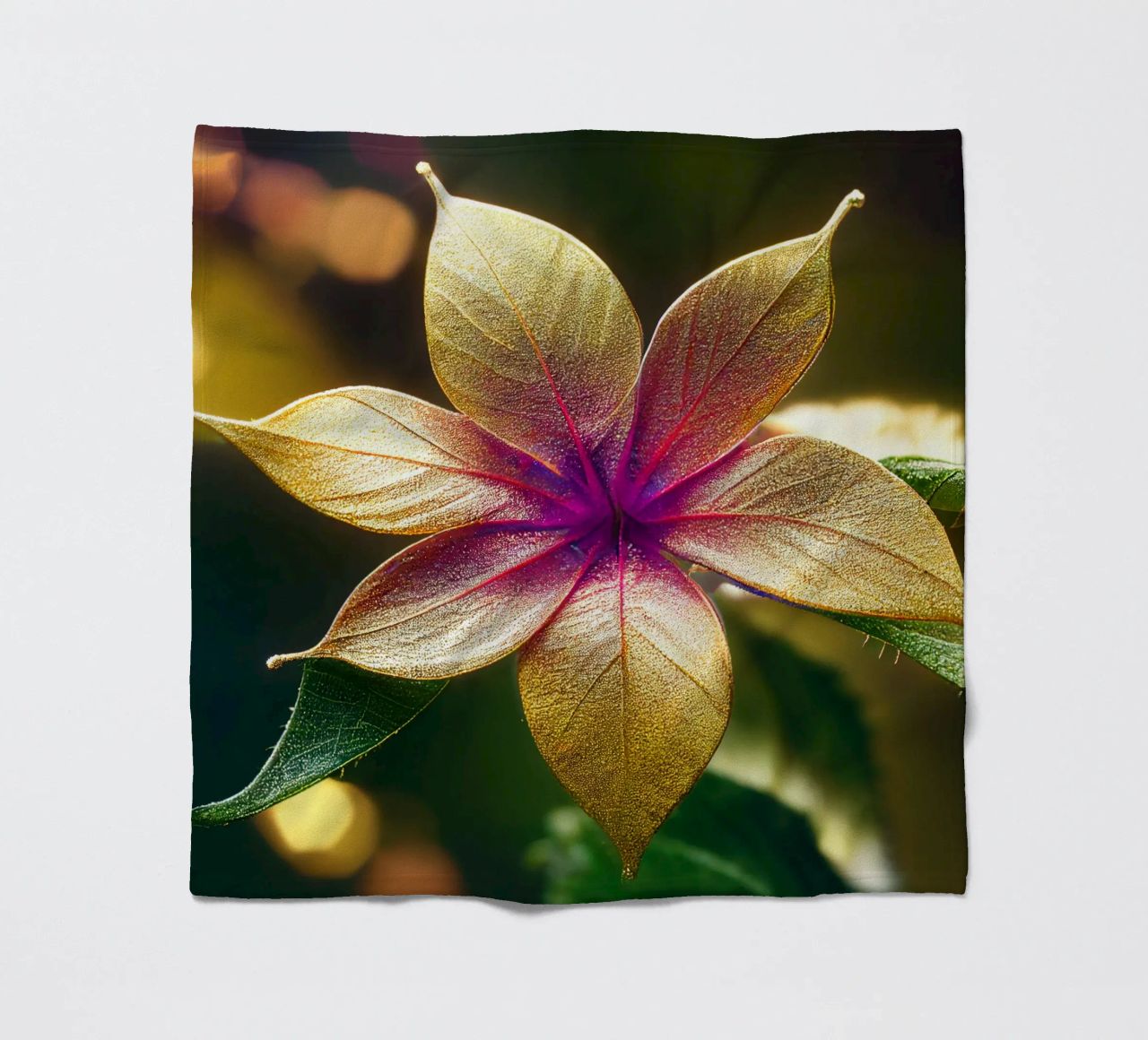 Macro Fiore di lantana comune coperta in pile da Bold Blooms